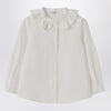 Il Gufo White shirt with ruffled collar
