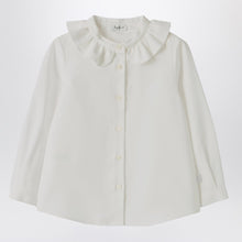  Il Gufo White shirt with ruffled collar