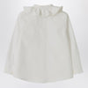 Il Gufo White shirt with ruffled collar