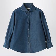  Il Gufo Blue denim shirt
