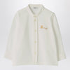 Il Gufo White shirt with bear embroidery