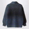 Il Gufo Blue gradient wool blend cardigan
