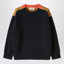  Il Gufo Color-block cotton sweater