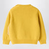 Il Gufo Yellow wool sweater with curly texture