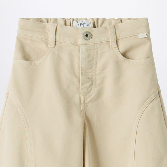 Il Gufo Carrot pants in stretch gabardine
