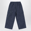 Il Gufo Blue denim cargo pants