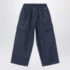 Il Gufo Blue denim cargo pants