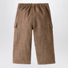 Il Gufo Brown cotton-blend cargo trousers