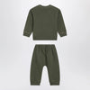 Teddy & Minou Moss green two-piece cotton suit