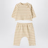 Teddy & Minou Two-piece beige striped knit set