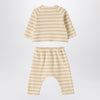 Teddy & Minou Two-piece beige striped knit set