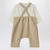 Teddy & Minou Beige outfit with corduroy overalls