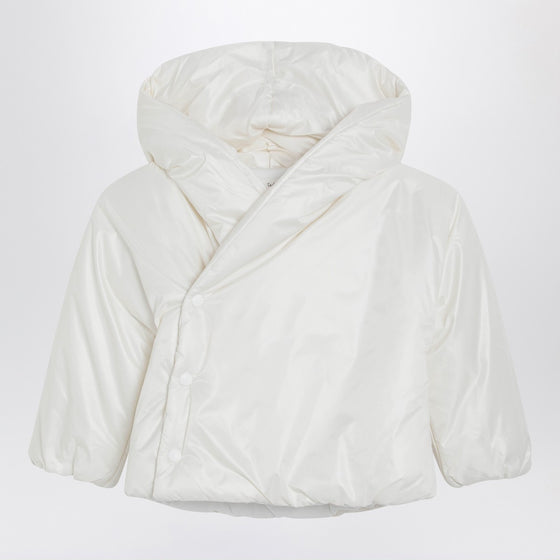 Teddy & Minou White hooded puffer jacket