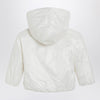 Teddy & Minou White hooded puffer jacket
