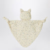 Teddy & Minou Avio blue floral doudou with kitten
