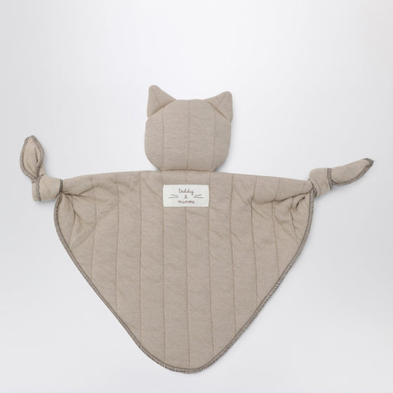 Teddy & Minou Beige gauze doudou with kitten