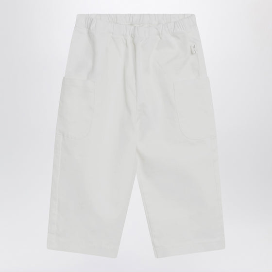 Teddy & Minou Milky white cotton trousers