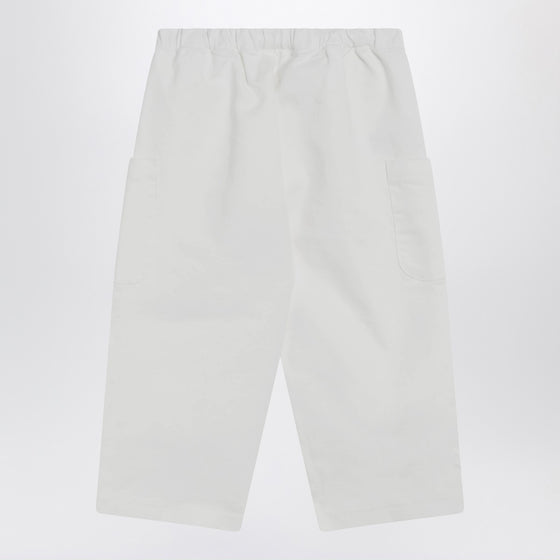 Teddy & Minou Milky white cotton trousers