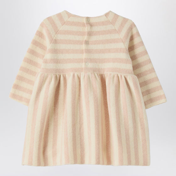 Teddy & Minou Pink striped cotton-blend dress