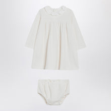  Teddy & Minou Milk white dress with matching bloomers