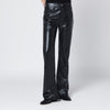 AGOLDE Black faux leather trousers Mid Rise Kick Boot