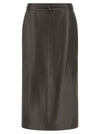 Alberta Ferretti Leather Skirt