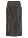 Alberta Ferretti Leather Skirt