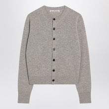  Acne Studios Grey melange yak wool cardigan