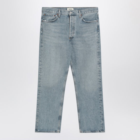 AGOLDE Light blue jeans in regenerated denim