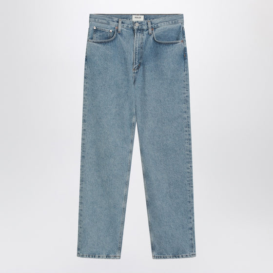 AGOLDE Light blue jeans in regenerated denim