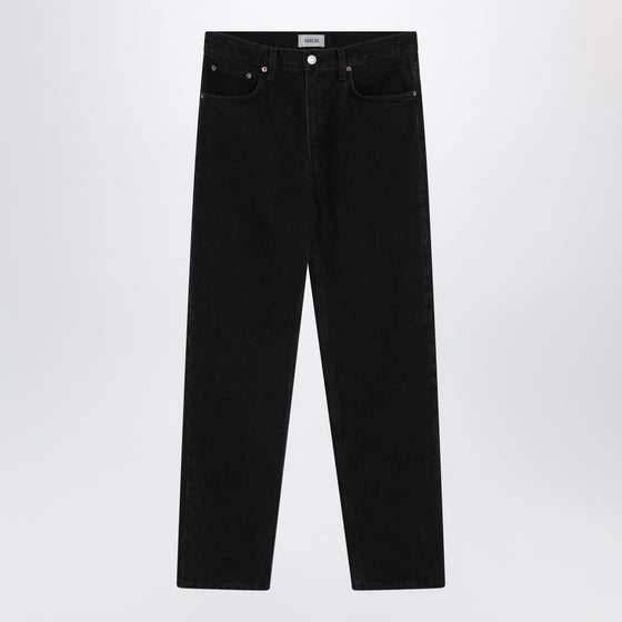 AGOLDE Black jeans in regenerated denim