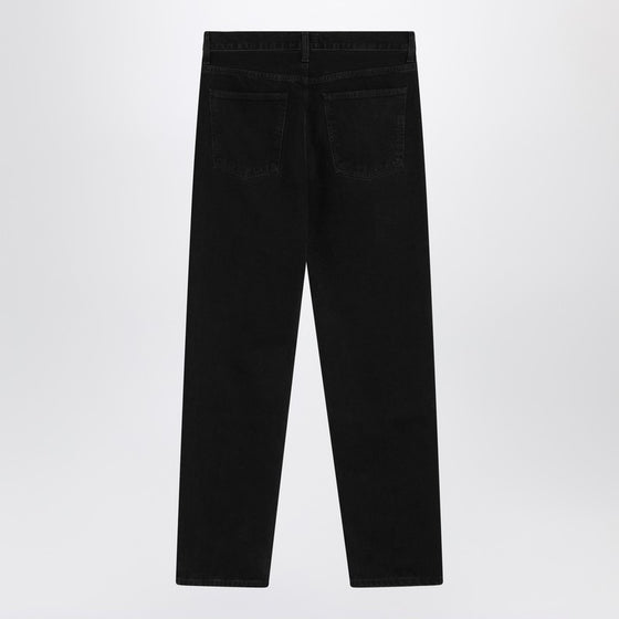 AGOLDE Black jeans in regenerated denim