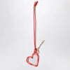 GANNI Heart-shaped mirror Bou red