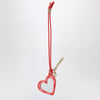 GANNI Heart-shaped mirror Bou red