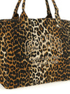 Ganni Leopard Xxl Shopping Bag