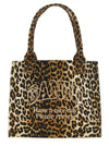 Ganni Leopard Large Shopping Bag