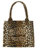 Ganni Leopard Large Shopping Bag