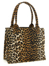 Ganni Leopard Large Shopping Bag
