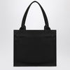 GANNI Large black canvas tote bag