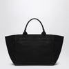 GANNI XXL black canvas tote bag
