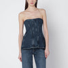 AGOLDE Blue Lara denim corset