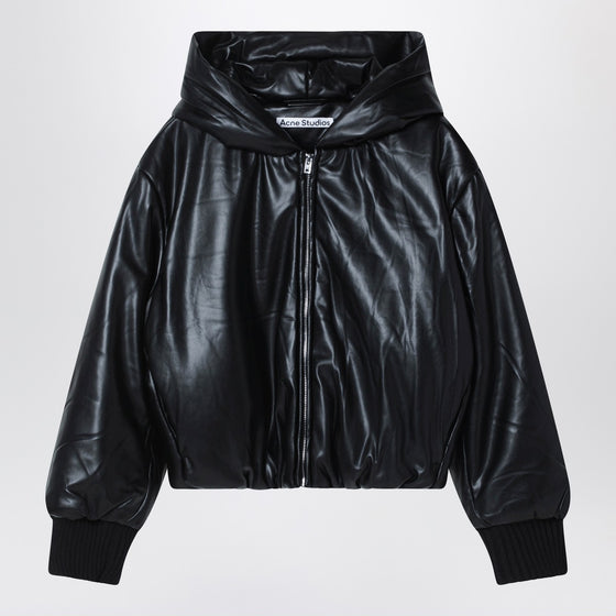 Acne Studios Hooded faux leather jacket