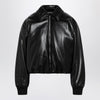 Acne Studios Faux leather bomber jacket black