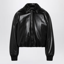  Acne Studios Faux leather bomber jacket black