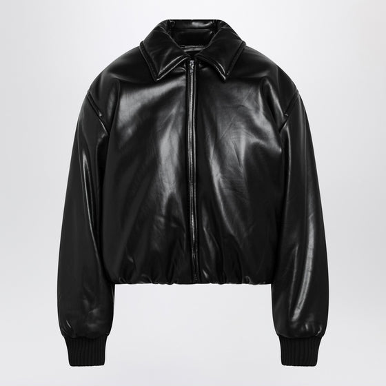 Acne Studios Faux leather bomber jacket black