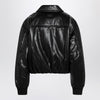 Acne Studios Faux leather bomber jacket black