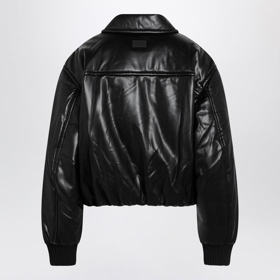 Acne Studios Faux leather bomber jacket black