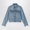 Acne Studios Distressed denim jacket Light blue