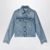 Acne Studios Distressed denim jacket Light blue