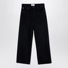 AGOLDE Wide black jeans in organic denim